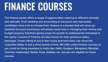 Best Finance Courses