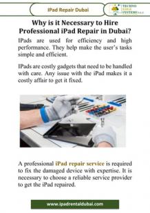 Why is it Necessary to Hire Professional iPad Repair in Dubai?