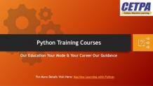 Why python course is in demand?