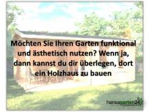 Wo kann man vorgefertigte Gartenhäuser aus Holz kaufen?