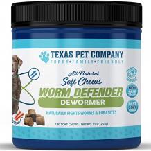 Worm Defender All Natural Dog Dewormer Soft Chews - Texas Pet Company