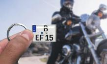 Motorrad Schlüsselanhänger | Mit ihrem eigenen Kennzeichen !