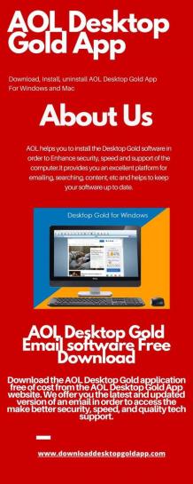 AOL Desktop Gold Email software Free Download : Infographics