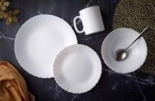 Luminarc 24pcs White Feston Dinnerset