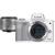 Canon EOS M50 Mark II Mirrorless Camera, White and EF-M 15-45mm f/3.5-6.3 IS STM Lens