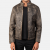 Alex Distressed Brown Leather Biker Jacket