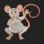 Scared Mouse Embroidery Design | Cre8iveSkill