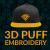 3D Puffy Foam Machine Embroidery Digitizing Services