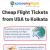 Cheap Flight Tickets from USA to Kolkata