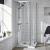 700 x 760 corner entry shower enclosure creates elegance in the bathroom