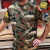 Trucker Camo© Army Green Men&#039;s Unisex Shirt - Mother Trucker Yoga Store