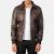 Leather Bomber Jacket Men&#039;s - Brown Leather Bomber Jacket