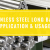 Stainless Steel Long Bars Application & Usage