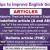 Uses of Articles A, An, The in English language - English Mirror 