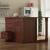 Belle Kitchen Island (Walnut Finish)