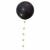 Black Jumbo Balloons with Star Balloon Tail in Dubai