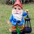 Blue Gnome Holding Lamp