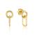 Bramerton Gold Vermeil Heritage Rectangle Earrings