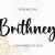 Brithney Font Free Download OTF TTF | DLFreeFont