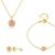 Brooklyn Rose Quartz & Gold Vermeil Jewellery Set