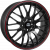 Shop 15 Inch Calibre Motion Gloss Black / Red Pinstripe Alloy Wheels - Wheels UK