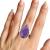 Purple Shade Sterling Silver Charoite Ring