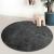 Original Design Contemporary Round Carpet Modern Black Circle Rug - Warmly Home