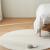 Cream Round Rug Contemporary Ivory Circle Area Carpets for Interior Living Room - Warmly Home