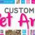 Dog Canvas Art Custom