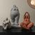 Fat Lady Sculpture Resin Posture Figurine Overweight Women Statue for Home Decor - Warmly Life