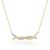 14k Yellow/white Gold Bar Diamond Necklace - The Jewelry Shop