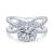 Delphinia | 14k White Gold Round Halo Diamond Engagement Ring - The Jewelry Shop