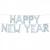 Silver Happy New Year Foil Balloon Banner in UAE
