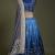 Blue Ombre Gota Embroidered Banarasi Silk Lehenga-HB1357