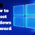 How to Reset Windows 8 Password, Windows 10 Password Reset &amp; Windows 7
