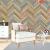 Herringbone Colorful Chevron Wallpaper Traditional Non woven | Etsy