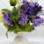 Elegant Silk Lilacs and Peonies Centerpiece