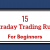 15 Powerful Intraday Trading Rules For Beginners | IFMC Institute