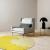 Kids Round Rug Beautiful Yellow Pattern Design Carpet for Kids Room - Warmly Home