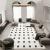 Living Room Area Rugs Unique Geometric White Black Modern Carpets - Warmly Home