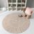 Living Room Round Rug Soft Coffee Color Modern Design - Warmly Home