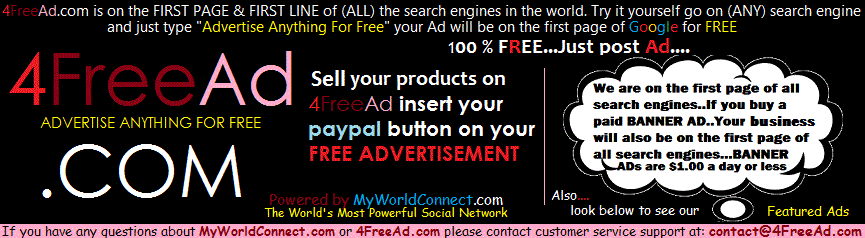 Advertising forum, United States - 4freead.com - Advertise Anything For Free,Free Classifieds,Totally Free Advertising