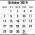 October Calendars