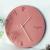 Pink Clock Lovely Color Modern Round Wall Clock Decor - Warmly Life