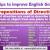 Prepositions of direction to describe to movement