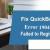 Fix QuickBooks Error 1904 