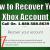 Recover Account Xbox | Reset Xbox Password