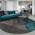 Unique Art Design Round Floor Modern Rugs for Living Rome Decor - Warmly Home