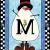 Monogram Snowman Flag | Snowman House Flag