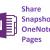 Share attachments smartly! Learn to share snapshots OneNote pages